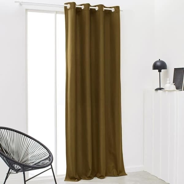 IDAG isolerad gardin med släta öljetter Brons 140x240 cm