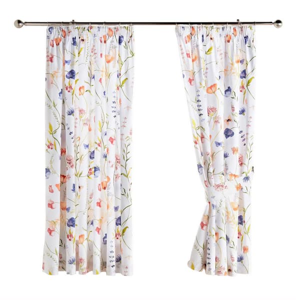 Belledorm Larissa Floral Curtains Multicoloured 72in x 66in