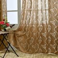 Miniatyrbild 2 av 4: Gardiner Voile - Brun tyg - 100x250 cm
