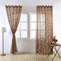 Miniatyrbild 1 av 4: Gardiner Voile - Brun tyg - 100x250 cm