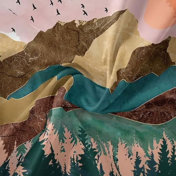 Berg Gobeläng Sovrumsdekoration Väggbeklädnad Hängande tyg Bakgrund Vägg Hem Bohemisk Gobeläng 200X150CM