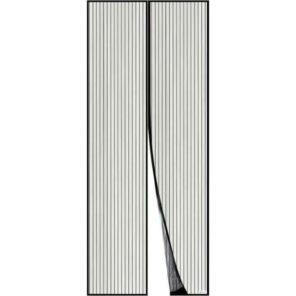 Magnetiskt myggnät svart nät för dörr Magnetiskt myggnät för dörrar och fönster 120*220cm