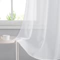 Miniatyrbild 4 av 4: 2ST 140*200 cm Voile Gardin - Dubbla Paneler Tulle Voile Gardin med öljetter Moderna mjuka draperier för heminredning