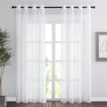 Miniatyrbild 1 av 4: 2ST 140*200 cm Voile Gardin - Dubbla Paneler Tulle Voile Gardin med öljetter Moderna mjuka draperier för heminredning