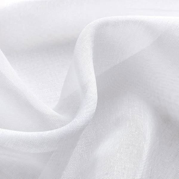 2ST 140*260 cm Voile Gardin - Dubbla Paneler Tulle Voile Gardin med öljetter Moderna mjuka draperier för heminredning