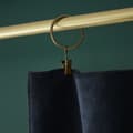 Miniatyrbild 4 av 5: Justerbar gardin + 8 "César" klämringar 140 x 270 cm Cotton Velvet - César Minuit