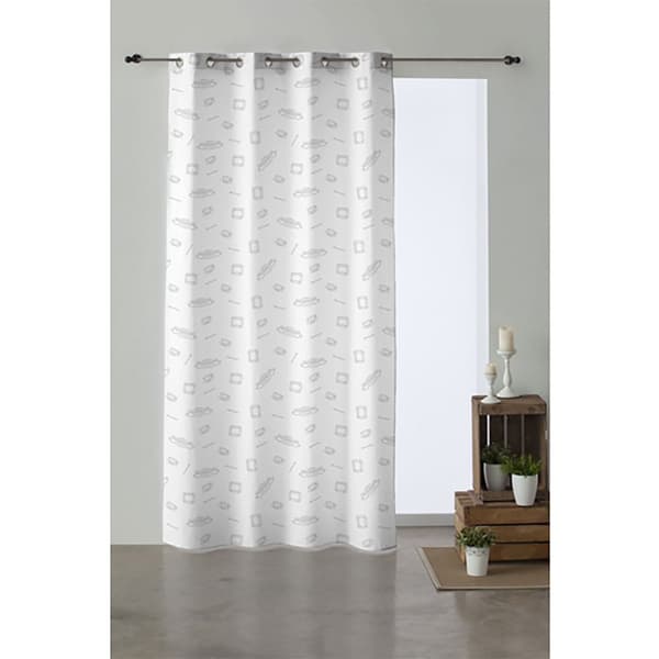 Play Fabrics Halv Panama Venner Øjehulsgardin 140x 260 Cm