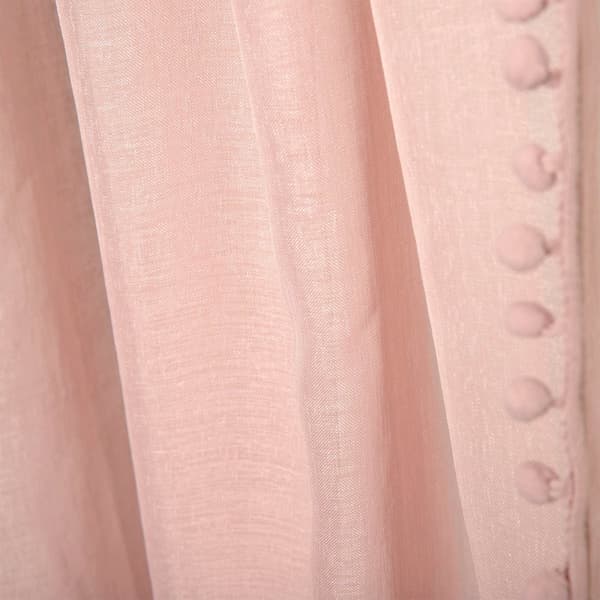 Gardin | ADI | med pomponer pink | 140x250 cm | 851785
