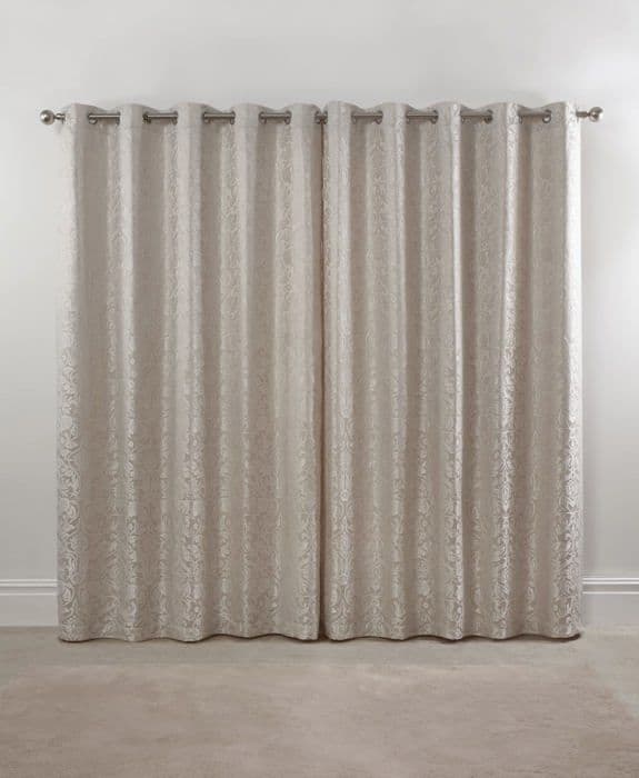 Gardin - dubbla gardiner Emma barclay - EDN9072CRM - Eden Dubbla gardiner med öljetter Jacquard Cream 228 x 183 cm
