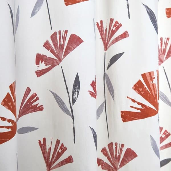 Fusion - DCERD66906LZU - Dacey - Par 100 % bomullsgardiner - 168 x 229 cm (B x H) i rött