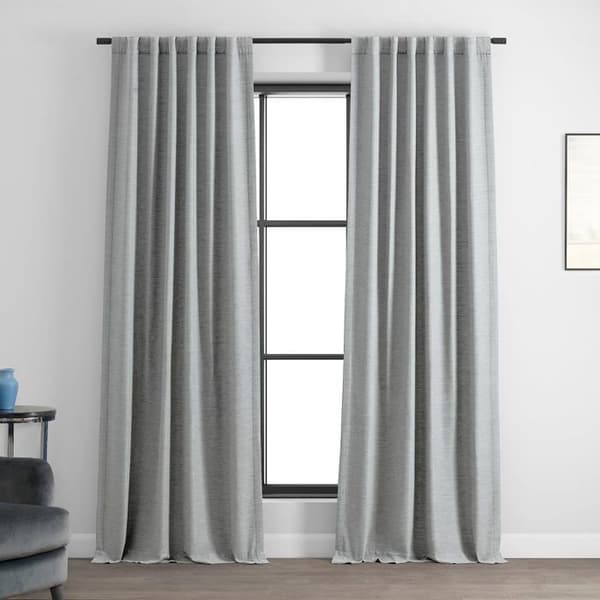 Halvprisdraperier - BOCH-PL1701-84 - HPD Bellino mörkläggningsgardin i polyesterblandning Vista Grå 127 x 213 cm