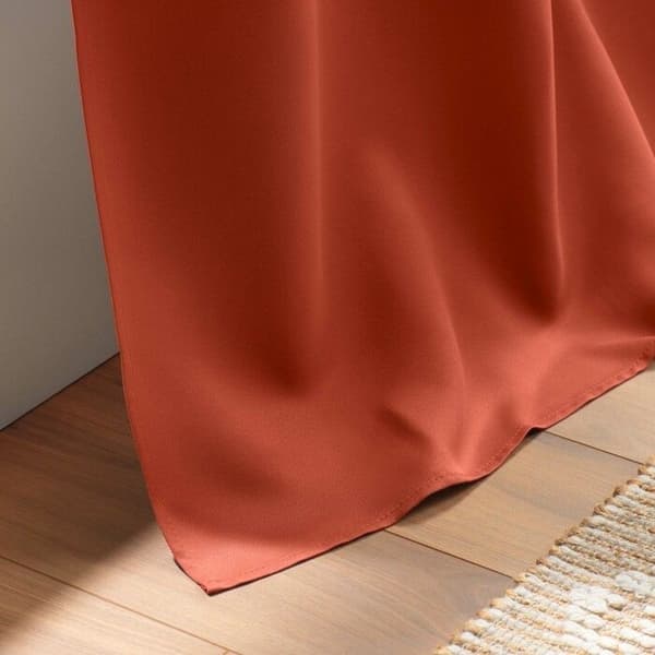 EYELET GARDIN 135 x 180 CM BLACKOUT UNI OCCULT TERRACOTTA