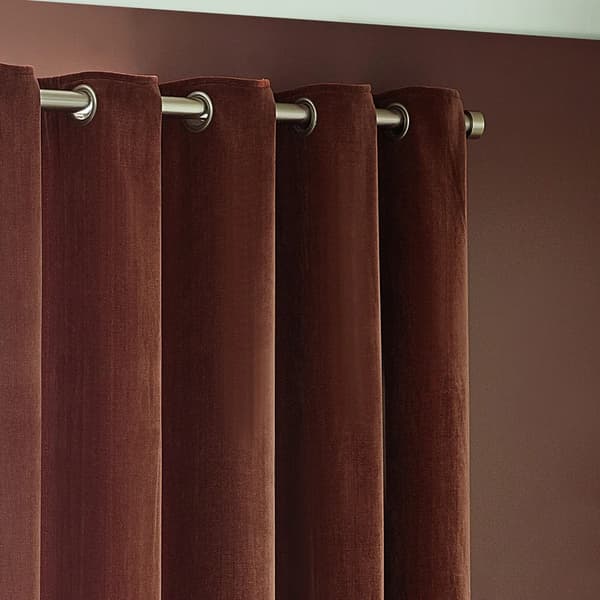 Yard Chenille Velvet Eyelet Curtains