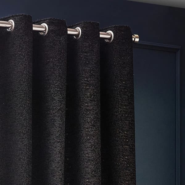 Paoletti New Galaxy Chenille Eyelet Curtains