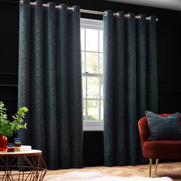 Paoletti New Galaxy Chenille Eyelet Curtains