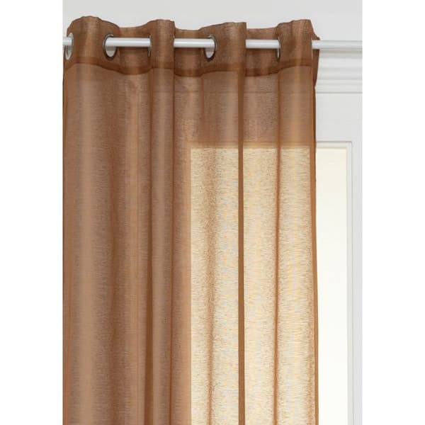 "Moly" avskärmande skir gardin 135 x 240 cm Atmosphera - Camel
