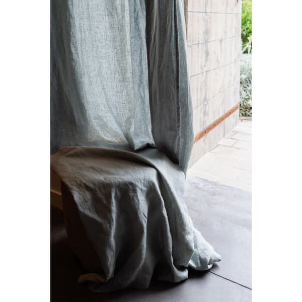 Eyelet gardin "Sonata" 140 x 280 cm 100% tvättat linne Sydvind - Curry