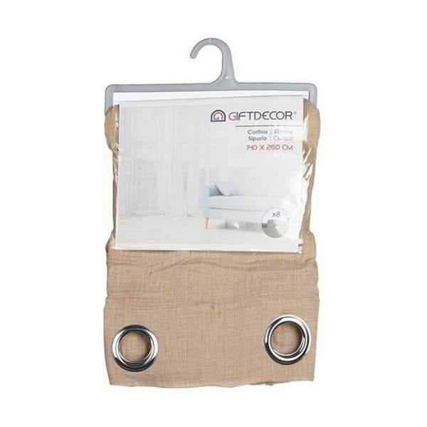 Gardin Beige 140 x 0,1 x 260 cm (6 enheter)