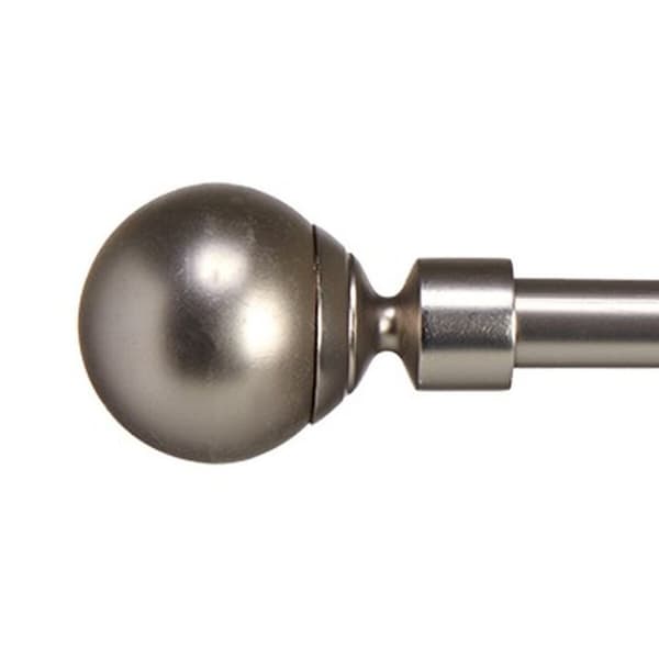 Gardinstolpe Uttrekkbar Pallo Sølv Jern 5 x 126 x 5 cm (12 enheter)