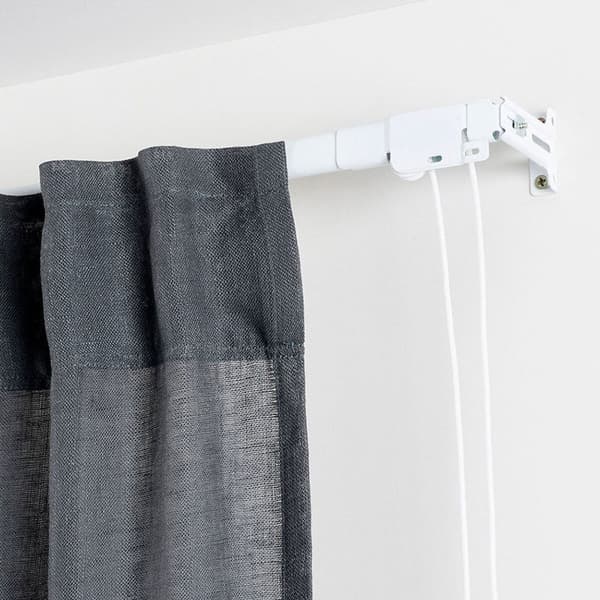 Gardinskinne Stor Planet Cintacor Uttrekkbar Forsterket Hvit 120-210 cm