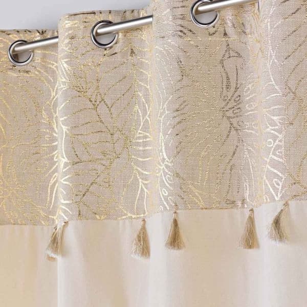 Gardiner med ögla "Solea" 140x240cm Guld