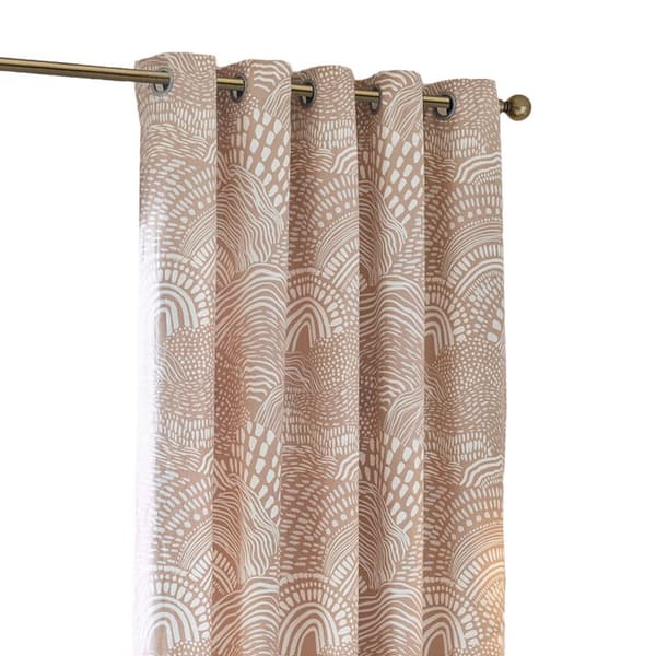 Hoem Nola Abstract Eyelet Curtains (Pack of 2)