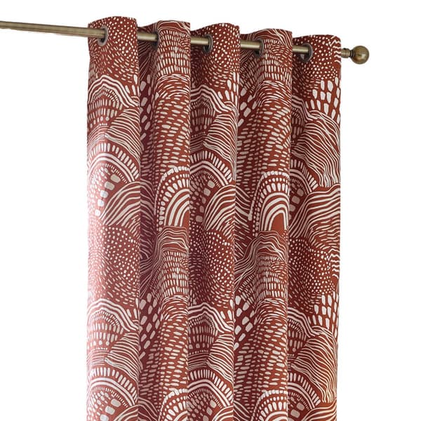 Hoem Nola Abstract Eyelet Curtains (Pack of 2)