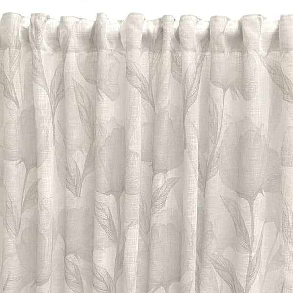 Verho Alexandra House Living Sofia Harmaa 200 x 270 x 1 cm Läpikuultava