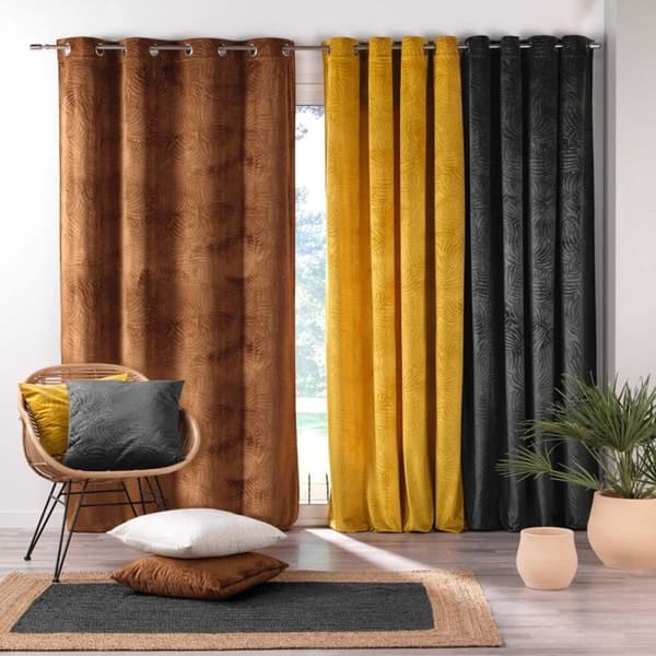 Döljande Gardin - Paris Pris - Analia - 140x240cm - Kamel - Metall Öglor