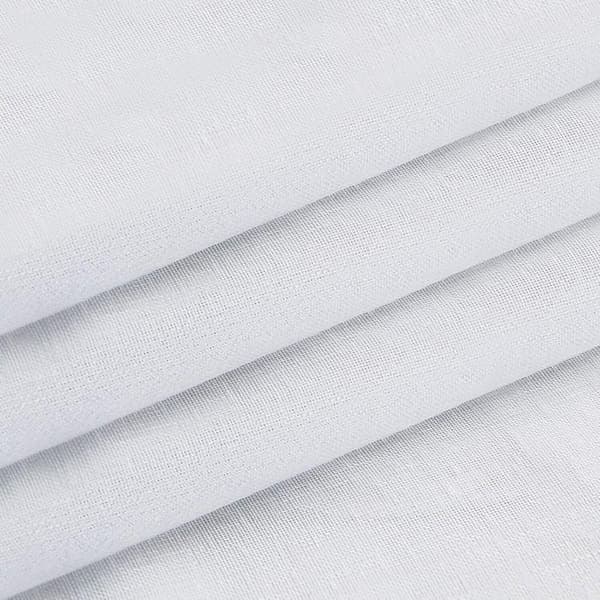 2ST Vit voile gardin - Gardinpaneler i vardagsrummet i tyll voile - 140x220 cm, vit, med öljetter - för heminredning i sovrummet