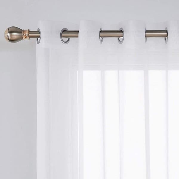 White Sheers - - Gardiner - 140 x 240 cm - Öljetter - Inomhus