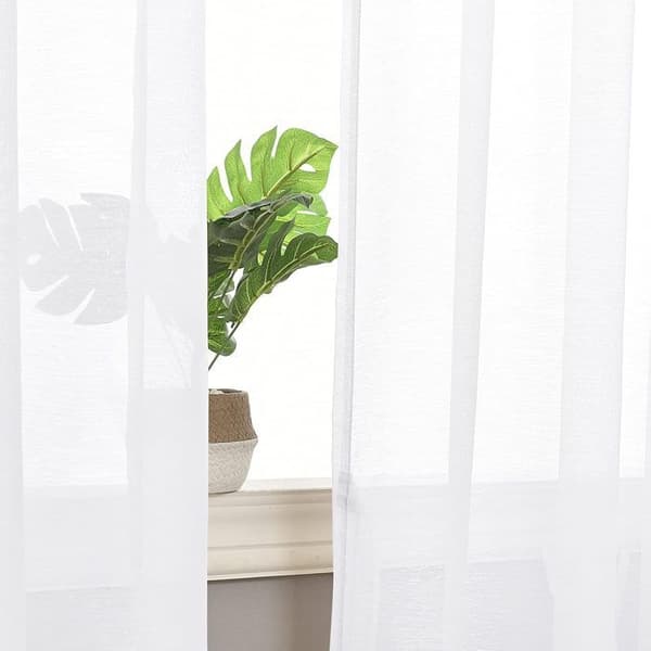 White Sheers - - Gardiner - 140 x 240 cm - Öljetter - Inomhus