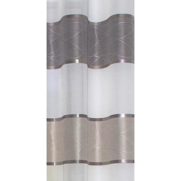 The Home of Fashion Hemmode Grommet Gardin, tyg, sten, 245 x 140 cm - 051777-0560