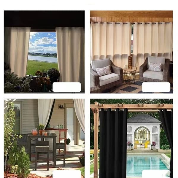 INF Vandtæt udendørs gardin til terrasse, pergola