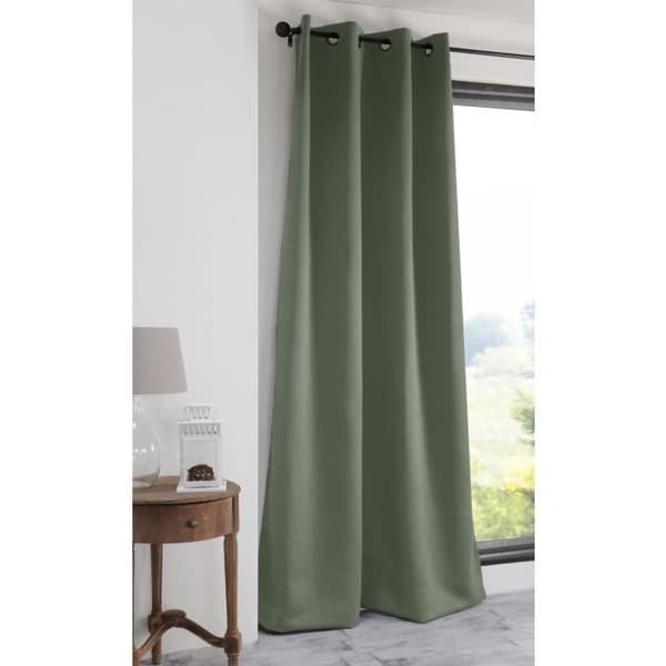 Mörkläggningsgardin - No Name - Kaki - 135 x 250 cm - 210gr/m2 - Runda Ögla