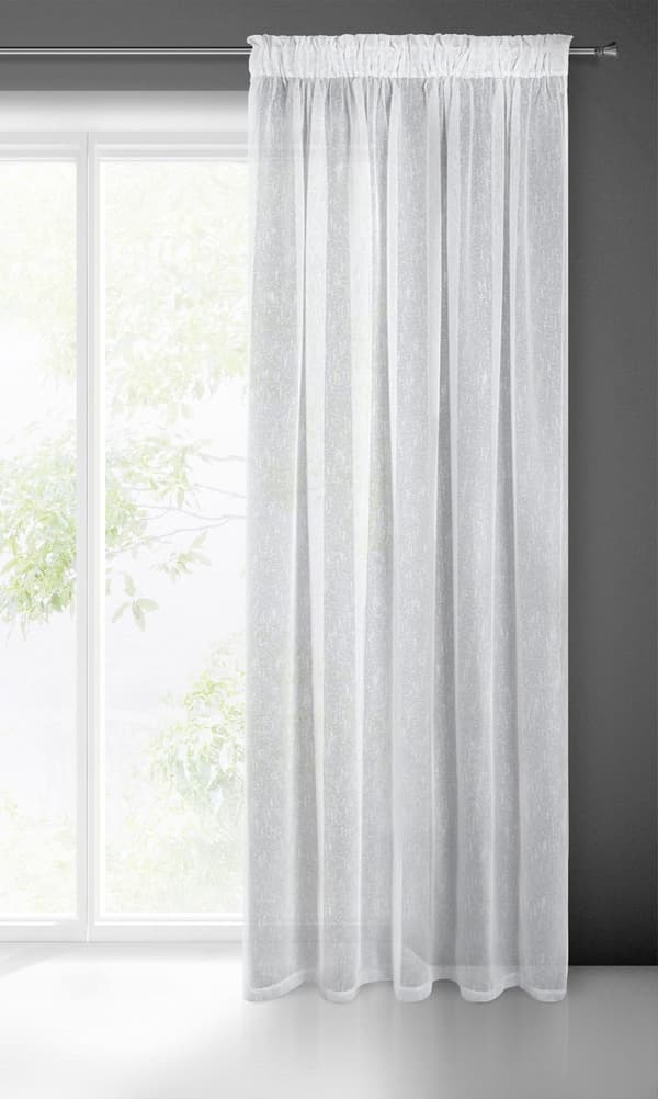 FÄRDIG IDA-gardin PÅ TEJP 140 X 250 CM VIT