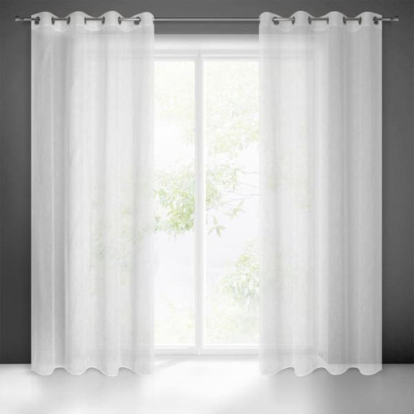KLARGAVET GARDIN CARLA 140 X 250 CM HVID
