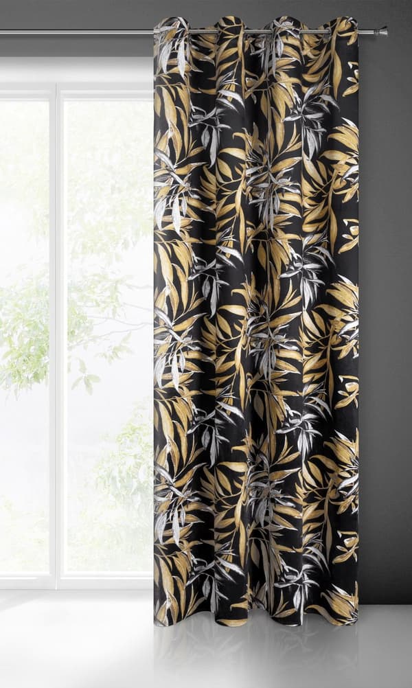 KLARGAVET GARDIN ZOJA 140 X 250 CM SORT