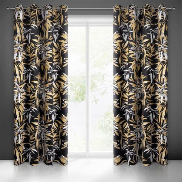 KLARGAVET GARDIN ZOJA 140 X 250 CM SORT