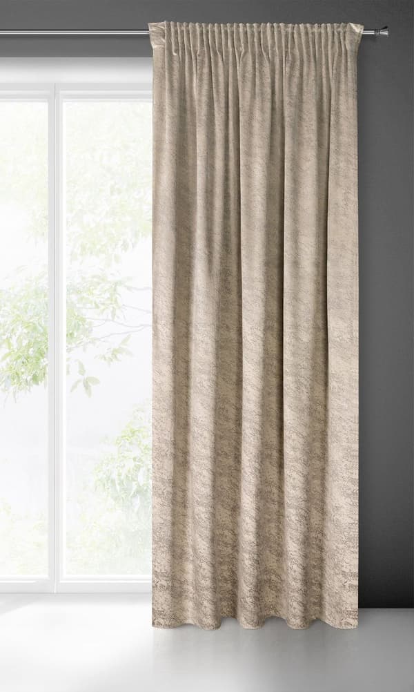 RIVA FÄRDIG GARDIN PÅ TEJP 140 X 270 CM MÖRK BEIGE