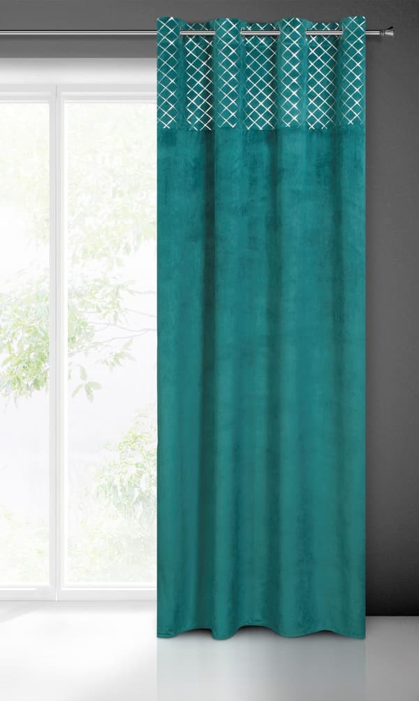 KLARGAVET HASSELGARDIN 140 X 250 CM TURKIS