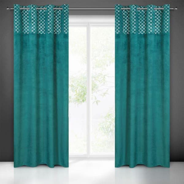KLARGAVET HASSELGARDIN 140 X 250 CM TURKIS
