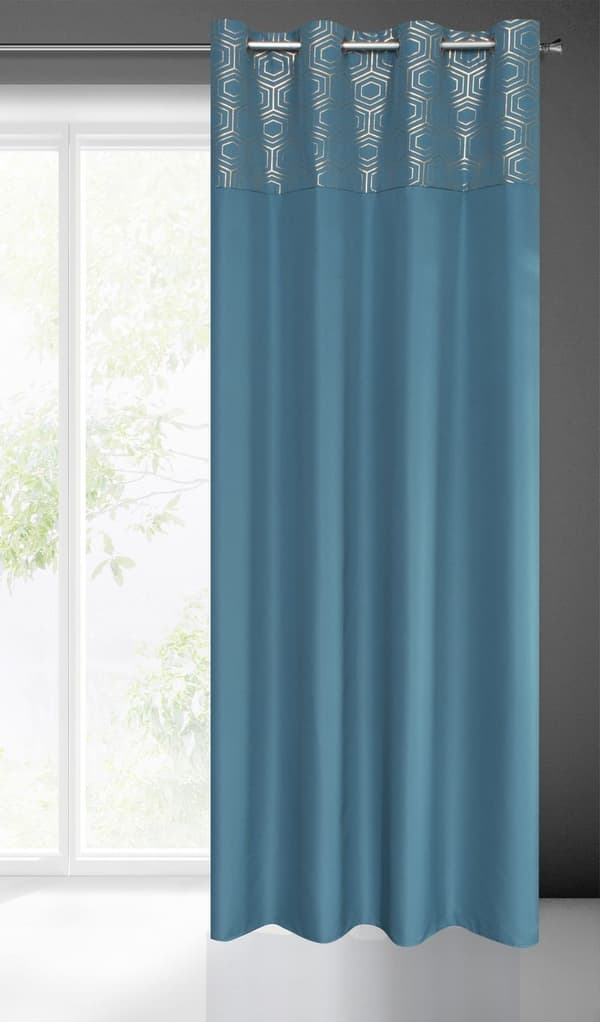 FÄRDIG GARDIN DAFNE 140 X 250 CM BLÅ