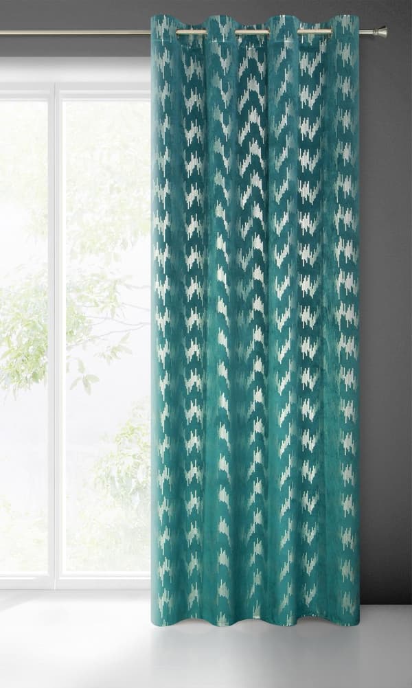 FÄRDIG GJORT GARDIN CHILL 140 X 250 CM TURKOS