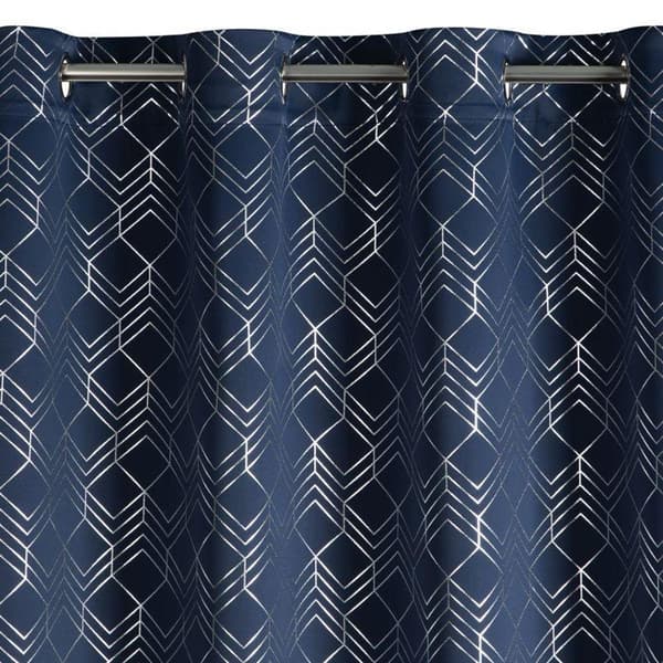 READY CURTAIN D91 POLY 140 X 250 CM NAVY BLUE