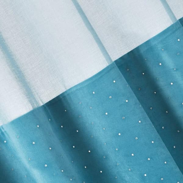 KLARGAVET GARDINER JOLIE1 140 X 250 CM TURKIS