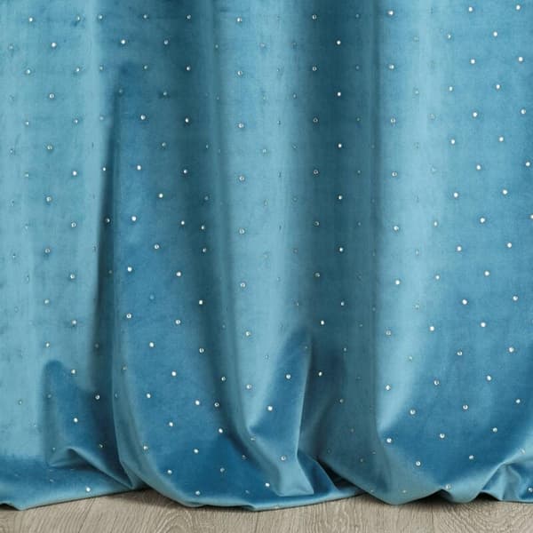 KLARGAVET GARDINER JOLIE1 140 X 250 CM TURKIS