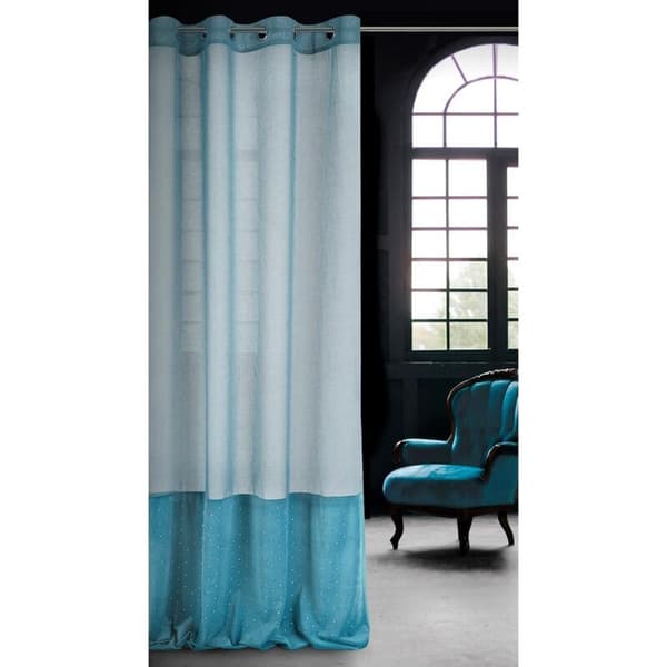 KLARGAVET GARDINER JOLIE1 140 X 250 CM TURKIS