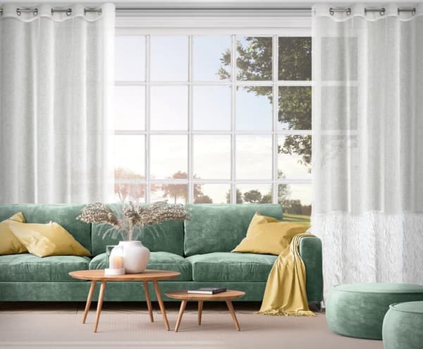 FÄRDIG GJORDAD GARDIN MARGARET6 140 X 250 CM KRÄM