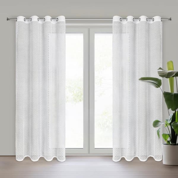 FÄRDIG GARDIN CINDY 140 X 250 CM VIT